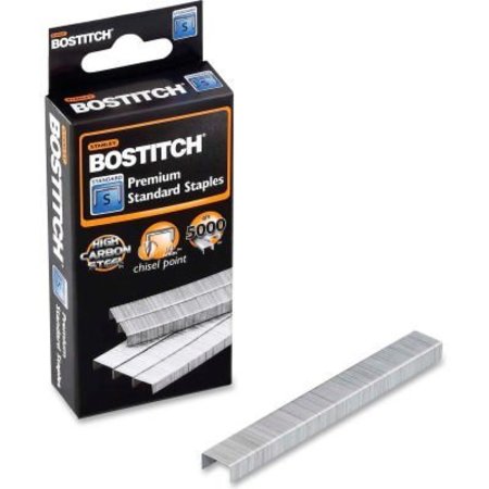 BOSTITCH Stanley Bostitch® Standard Staples, 20 Sheet Capacity, 1/4" Leg Length, 210 Per Strip, 5000/Box SBS1914CP
